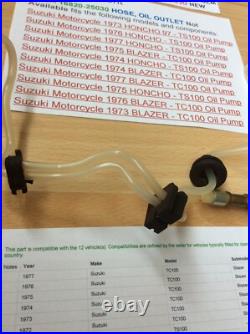 Suzuki Ts100 Tc100 Ts90 Tc90 Rv90 Nos Oil Hose / Pipe New Pt No 16820-25030