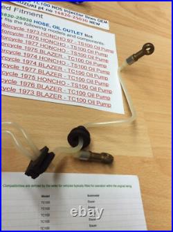 Suzuki Ts100 Tc100 Ts90 Tc90 Rv90 Nos Oil Hose / Pipe New Pt No 16820-25030
