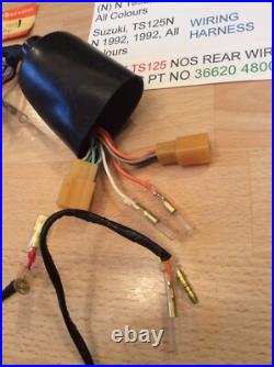 Suzuki Ts125 N Nos Rear Wiring Harness Loom New Pt No 36620-48001 With Parts Tag Suzuki Ts125 N Nos Rear Wiring Harness Loom New Pt No 36620-48001 With Parts Tag