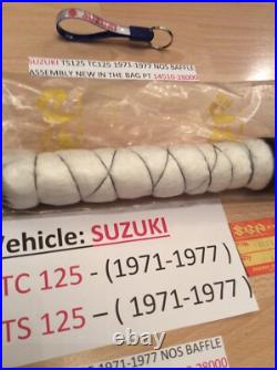 Suzuki Ts125 Tc125 Nos Exhaust Baffle New In Bag With Tag Pt No 14510-28000