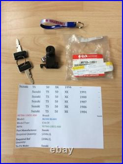 Suzuki Ts50 Rg400 Rg500 Nos Seat Lock Assembly With 2 X Keys 157 Pt 95700-13831