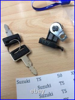 Suzuki Ts50 Rg400 Rg500 Nos Seat Lock Assembly With 2 X Keys 157 Pt 95700-13831