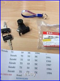 Suzuki Ts50 Rg400 Rg500 Nos Seat Lock Assembly With 2 X Keys 157 Pt 95700-13831