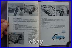 VW operating instructions beetle ovali + convertible sales brochure 3/1957 NOS