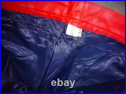 Vintage 1990 Suzuki trousers, size XL, new old stock, cowhide leather