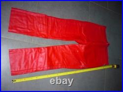 Vintage 1990 suzuki pants size XL new very old stock cowhide leather