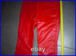 Vintage 1990 suzuki pants size XL new very old stock cowhide leather