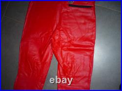 Vintage 1990 suzuki pants size XL new very old stock cowhide leather