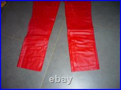 Vintage 1990 suzuki pants size XL new very old stock cowhide leather