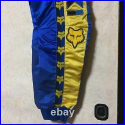 Vintage MOTO FOX Motocross Pants 30 yoko SUZUKI Blue/ Yellow NOS