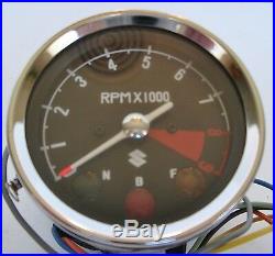 Vintage Nos Suzuki 9000 RPM (8000 Redline) Tachometer #3